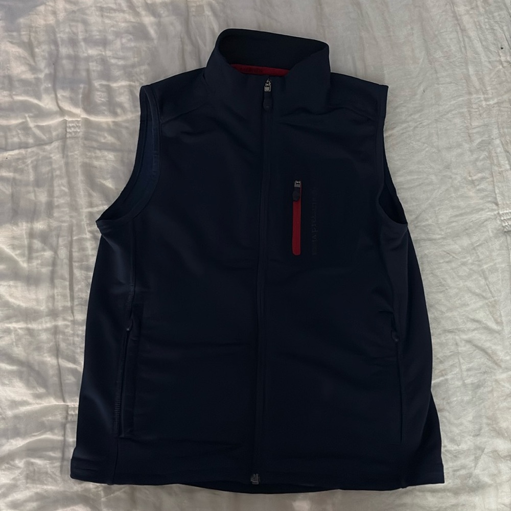 Boys Vineyard Vines Navy Vest- Size S (8-10)